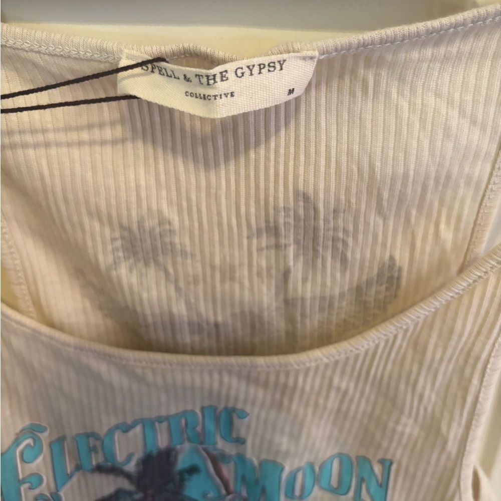 Spell Cream Electric Moon Graphic Tank Top - Picture 5 of 6